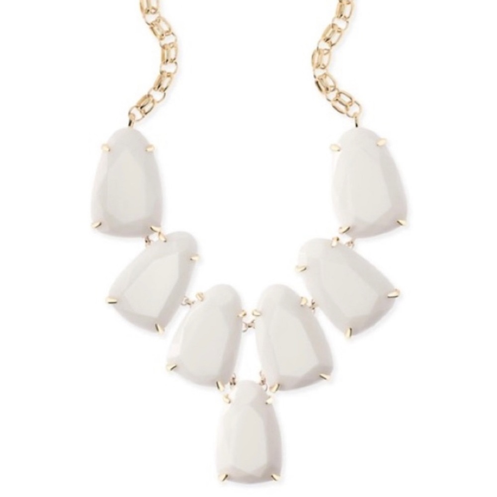 Kendra Scott White Statement Necklace